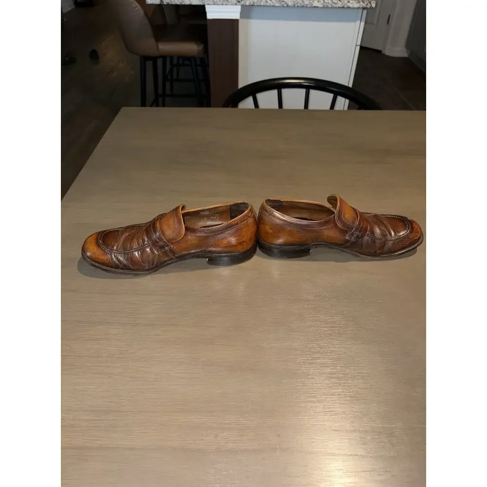 Vintage Jarman Men’s Brown Leather Bit Loafers Slip On Dress Shoes Size 9